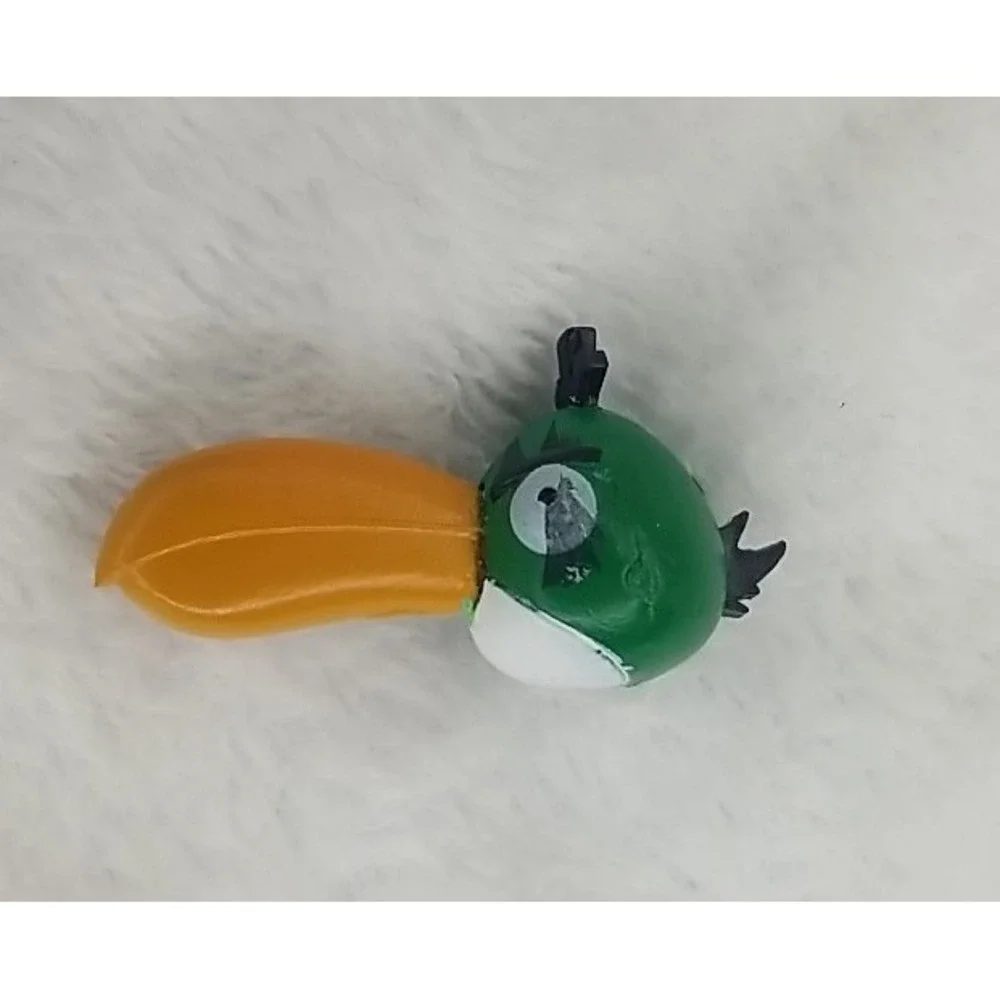 Rovio Angry Birds Toucan Green Bird Figure RARE 1.75